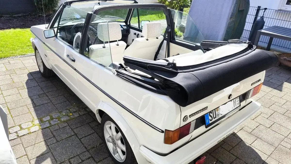 Gebraucht VW Golf Cabriolet 90 PS (66 kW) 1986 Weiß Cabrio