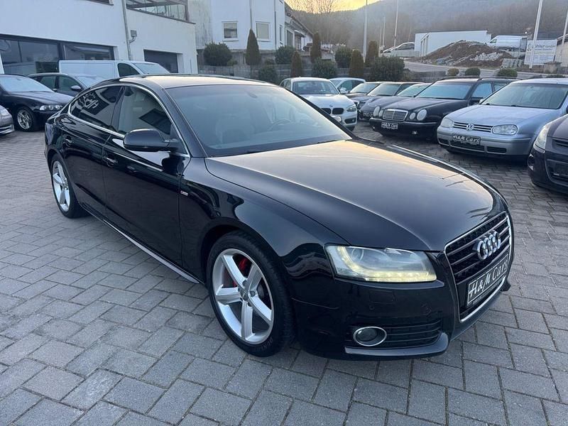 Schwarz Gebraucht 2011 Audi A5 Sportback S-Line Kleinwagen | 10.990 € (Guter Preis) - Bild 1/4