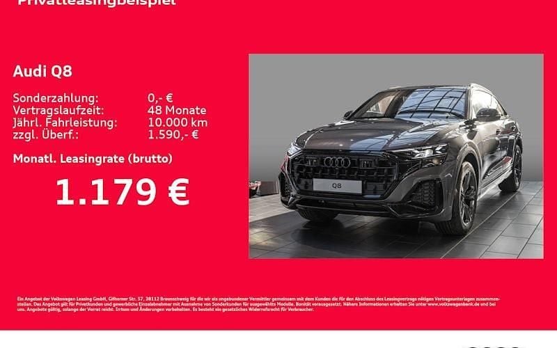 Neu Audi Q8 Ambiente 286 PS (210 kW) 2025 Grau SUV