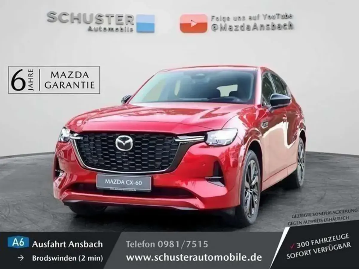 Neu Mazda CX-60 Homura-Line 328 PS (241 kW) 2025 Rot SUV