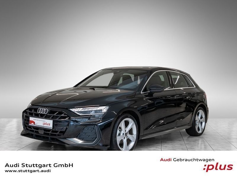 Schwarz Gebraucht 2024 Audi A3 Sportback S-Line Limousine | 36.420 € (Guter Preis) - Bild 1/4