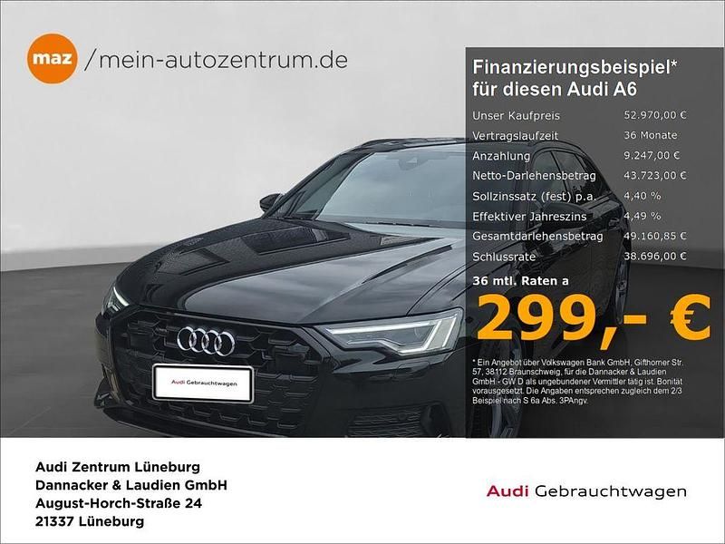 Mythosschwarz metallic Gebraucht 2025 Audi A6 Advanced Kombi | 52.970 € (Etwas zu teuer) - Bild 1/4