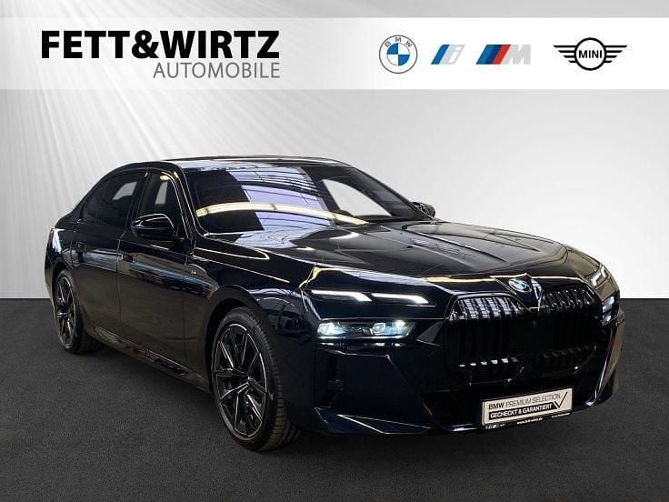Carbonschwarz metallic Gebraucht 2023 BMW 740 M Sport Limousine | 91.990 € (Fairer Preis) - Bild 1/3