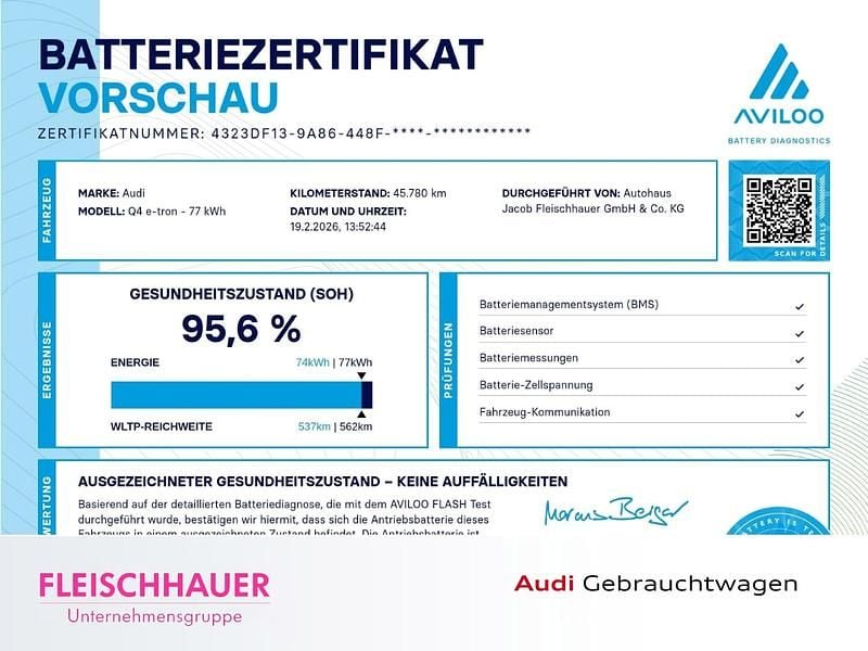 Gebraucht Audi Q4 e-tron 150 kW (204 PS) 2023 Grau SUV