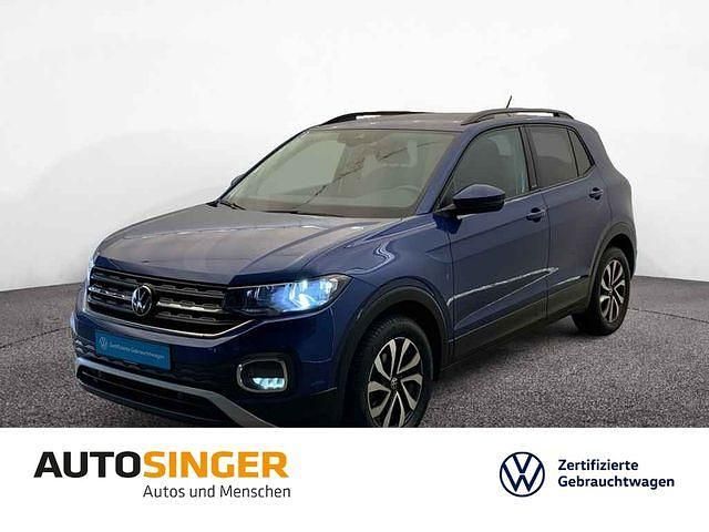 Reef blue metallic Gebraucht 2021 VW T-Cross Active SUV | 17.420 € (Guter Preis) - Bild 1/3