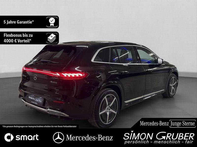 Gebraucht Mercedes EQS500 AMG 330 kW (449 PS) 2022 Obsidianschwarz (metallic) SUV