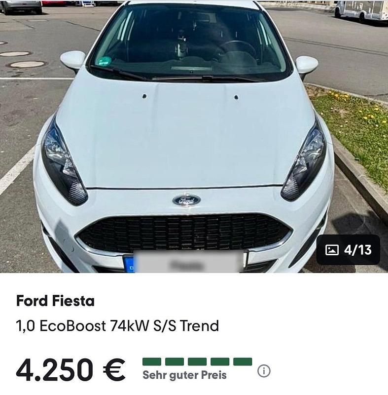 Gebraucht Ford Fiesta 101 PS (74 kW) 2017 Weiß Kleinwagen