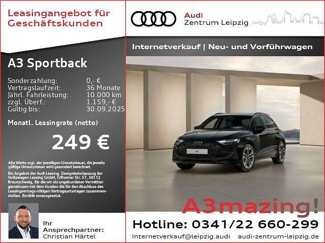 Schwarz Neu 2025 Audi A3 Sportback Advanced Limousine | 34.690 € (Guter Preis) - Bild 1/2