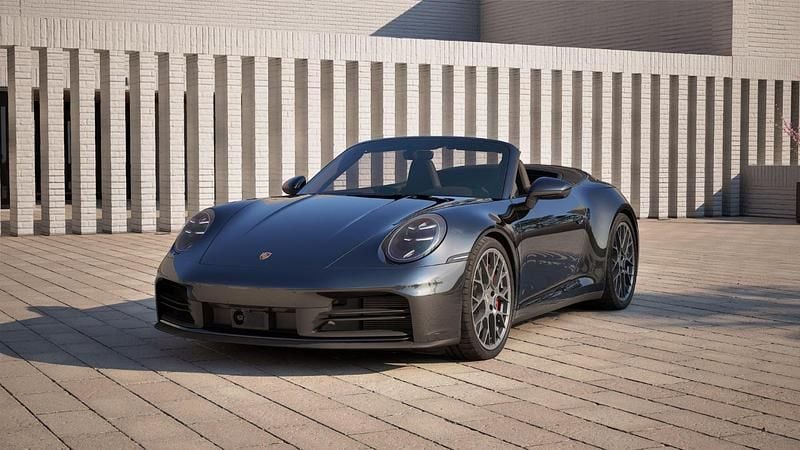 Tiefschwarzmetallic Neu 2025 Porsche 911 Carrera 4S Cabrio | 200.778 € (Etwas zu teuer) - Bild 1/4