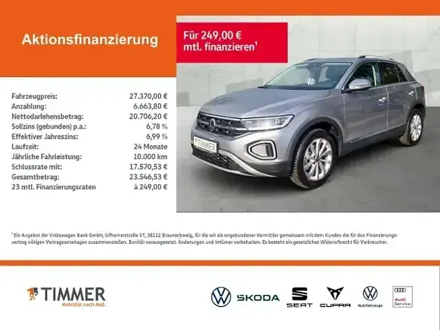 Usata VW T-Roc Style 150 CV (110 kW) 2023 Argento SUV