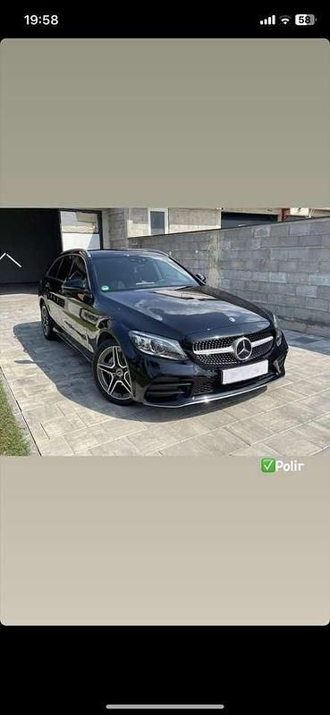 Schwarz Gebraucht 2019 Mercedes C220 AMG line Kombi | 31.500 € - Bild 1/4