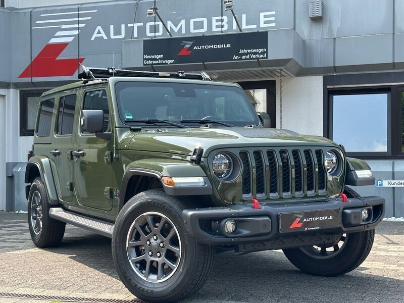 Grün Gebraucht 2021 Jeep Wrangler Unlimited Sahara SUV | 47.490 € (Guter Preis) - Bild 1/4