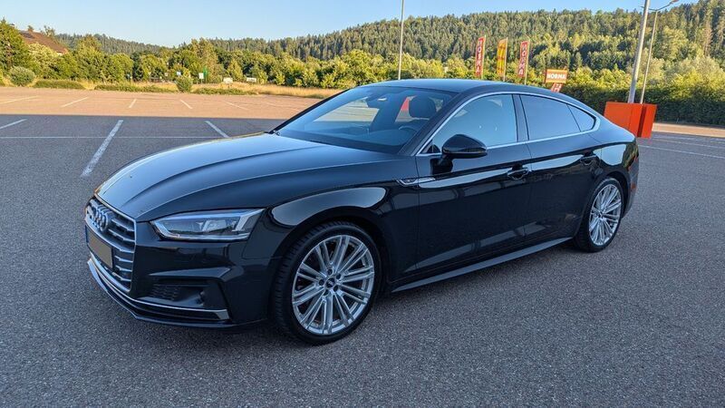 Schwarz Gebraucht 2018 Audi A5 Sportback S-Line Limousine | 24.600 € (Fairer Preis) - Bild 1/4