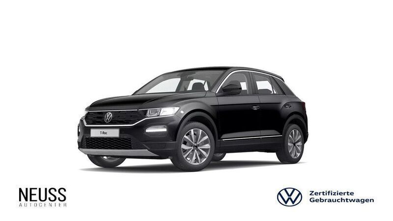 Deep black perleffekt (metallic) Gebraucht 2022 VW T-Roc Style SUV | 24.850 € (Fairer Preis) - Bild 1/3