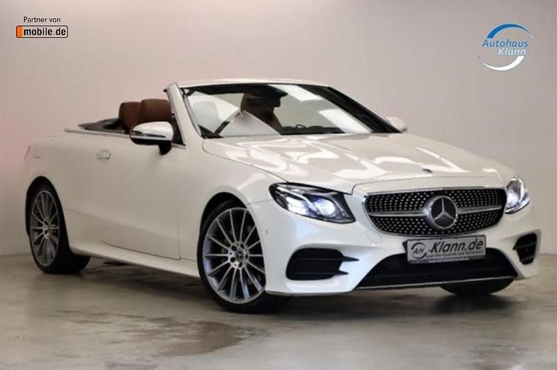 Diamantweiss Gebraucht 2018 Mercedes E200 AMG line Cabrio | 41.999 € - Bild 1/4