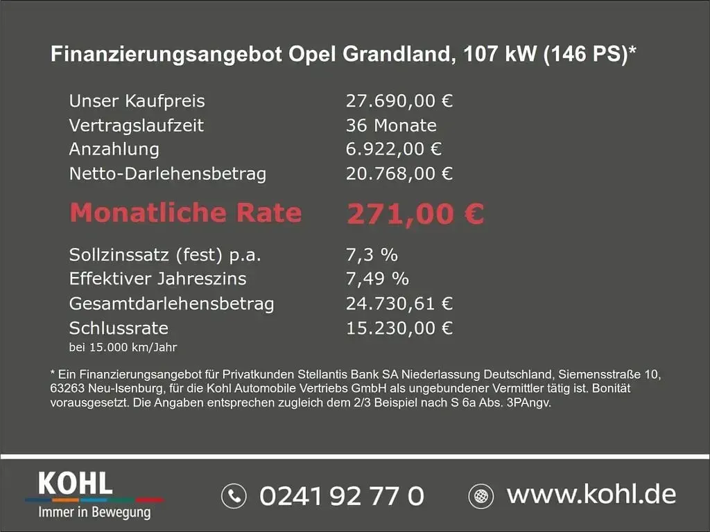 Gebraucht Opel Grandland X 145 PS (106 kW) 2025 Metallic) (schwarz SUV