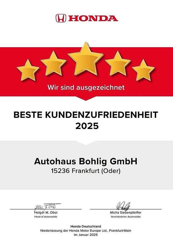 Gebraucht Honda Civic Hybrid 143 PS (105 kW) 2024 Premium crystal rot metallic Limousine