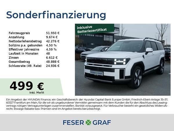 Neu Hyundai Santa Fe Signature 216 PS (158 kW) 2025 Weiß (creamy white) SUV