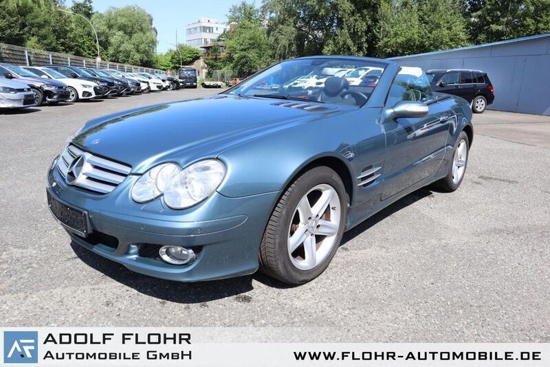 Topasblau lack Gebraucht 2007 Mercedes SL350 Cabrio | 17.500 € (Fairer Preis) - Bild 1/4