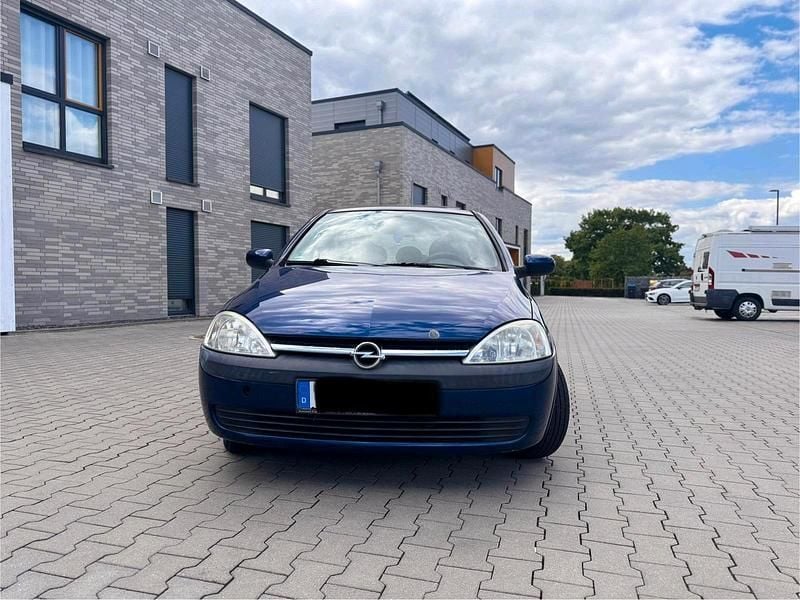 Blau Gebraucht 2004 Opel Corsa Comfort Edition Kleinwagen | 1.199 € (Guter Preis) - Bild 1/4