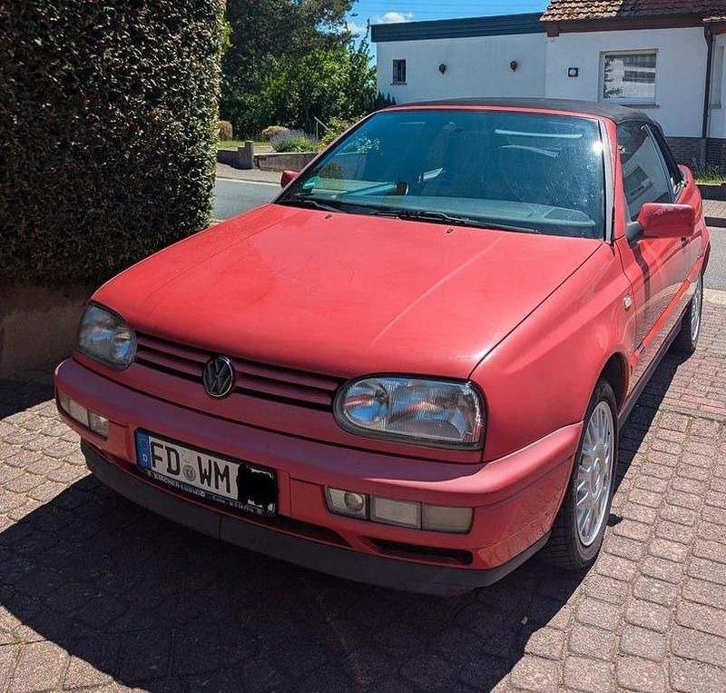 Rot Gebraucht 1996 VW Golf Cabriolet Cabrio | 1.100 € (Superpreis) - Bild 1/4