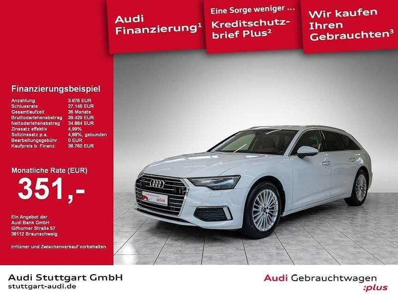 Gletscherweiß metallic Gebraucht 2023 Audi A6 Design Kombi | 38.760 € (Fairer Preis) - Bild 1/2