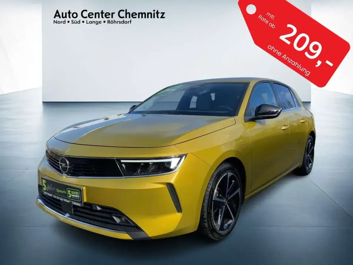 Usata Opel Astra Elegance 181 CV (133 kW) 2022 Giallo Utilitaria