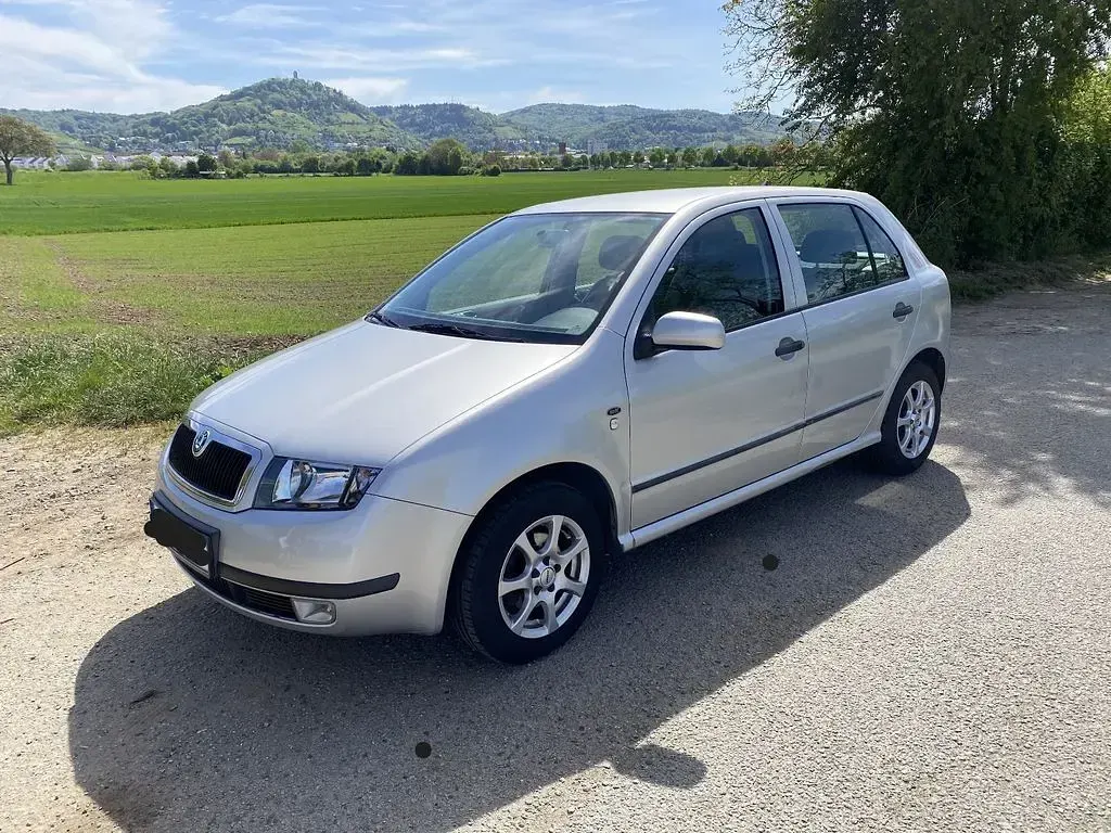 Second-hand Skoda Fabia 68 CP (50 kW) 2001 Argintiu Berlinǎ
