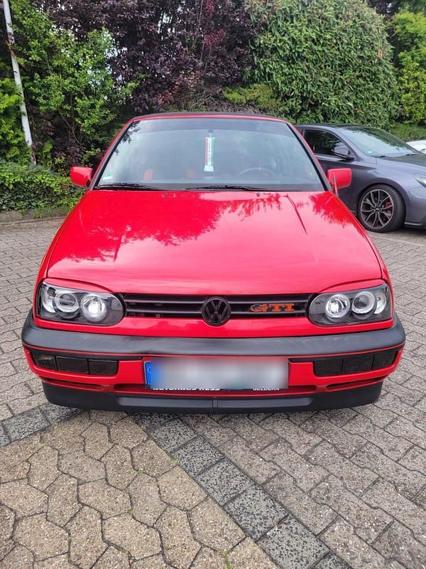 Rot Gebraucht 1995 VW Golf Cabriolet Cabrio | 3.750 € - Bild 1/4