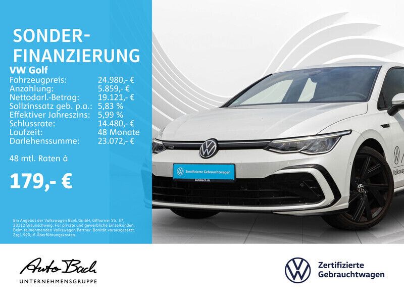 Oryxwhite perlmutteffekt Gebraucht 2022 VW Golf VIII R-line Limousine | 24.980 € (Fairer Preis) - Bild 1/4