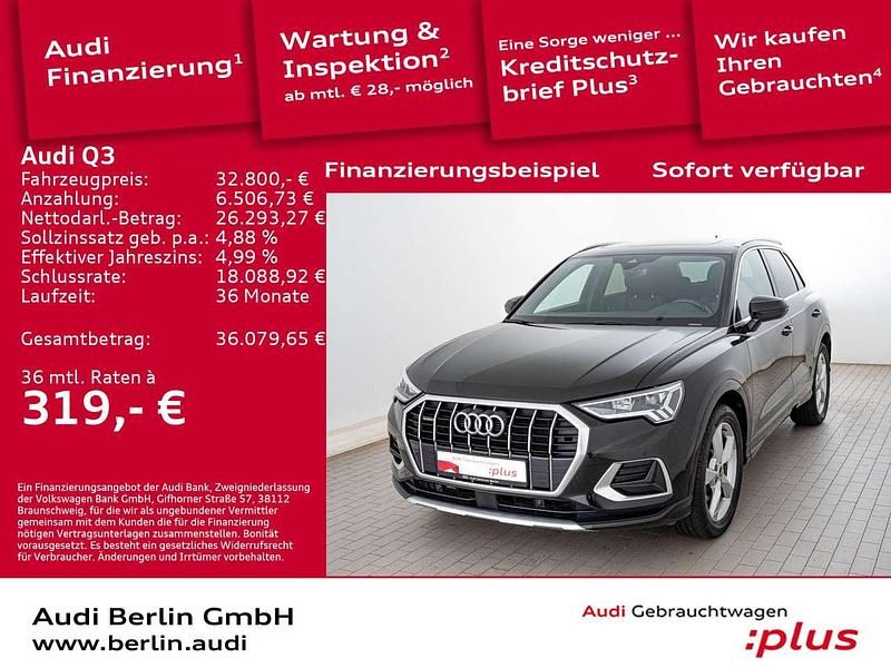 Mythosschwarz metallic Gebraucht 2021 Audi Q3 Ambiente SUV | 32.800 € (Fairer Preis) - Bild 1/2