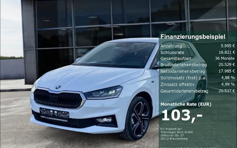 Weiß Gebraucht 2025 Skoda Fabia Tour Kleinwagen | 23.980 € (Guter Preis) - Bild 1/4