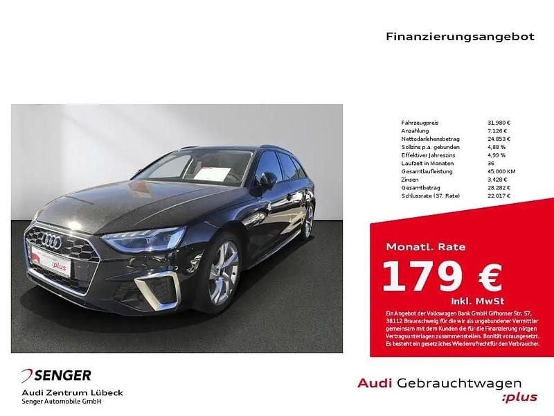 Schwarz Gebraucht 2022 Audi A4 S-Line Kombi | 31.980 € (Fairer Preis) - Bild 1/1