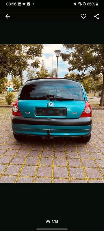 Gebraucht Renault Clio II 75 PS (55 kW) 2005 Grün Kleinwagen