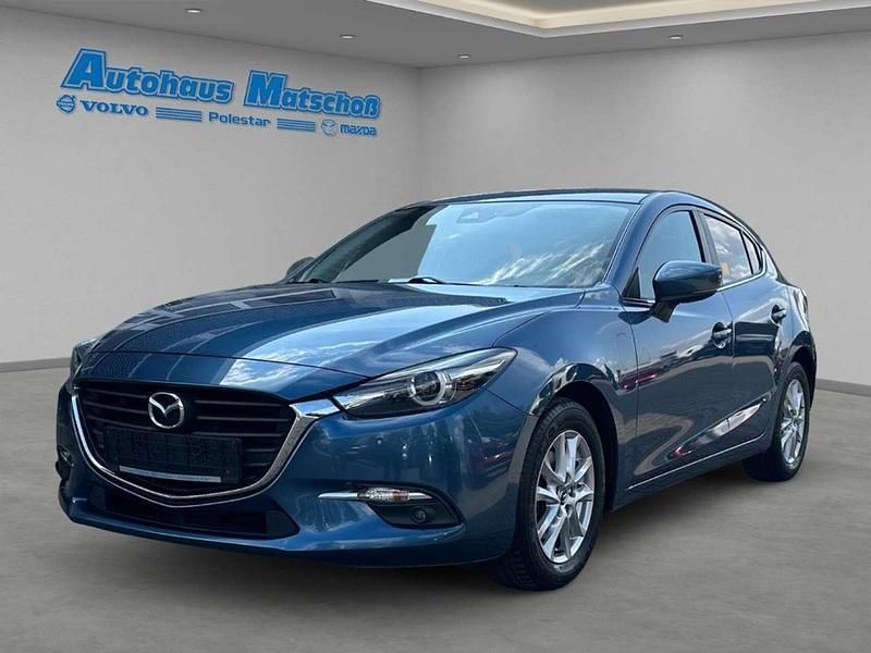 Blau Gebraucht 2017 Mazda 3 Exclusive-Line Kleinwagen | 12.950 € (Fairer Preis) - Bild 1/4