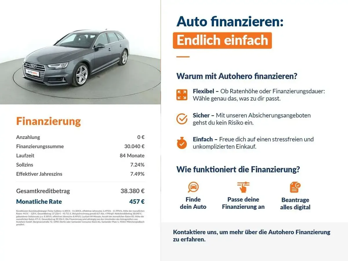 Gebraucht Audi S4 354 PS (260 kW) 2017 Daytonagrau Kombi