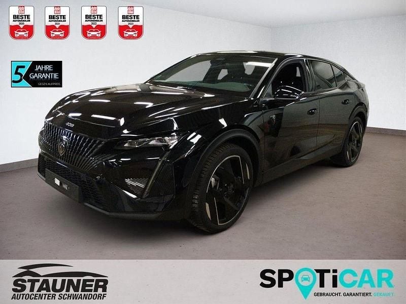 Perla nera schwarz metallic (metallic) Gebraucht 2024 Peugeot 408 GT GT Limousine | 29.480 € (Superpreis) - Bild 1/4
