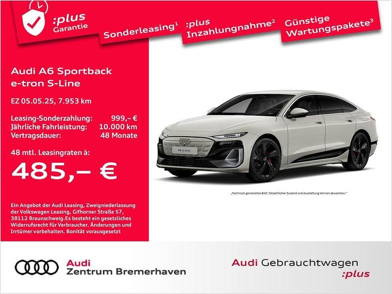 Beige Gebraucht 2025 Audi e-tron Sportback S-Line SUV | 56.861 € (Etwas zu teuer) - Bild 1/3