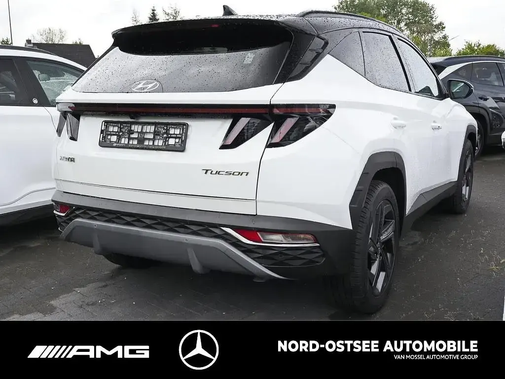 Gebraucht Hyundai Tucson Advantage 150 PS (110 kW) 2024 Serenity white / abyss black / SUV