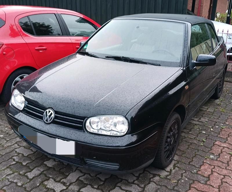 Schwarz Gebraucht 1998 VW Golf Cabriolet Cabrio | 1.250 € (Superpreis) - Bild 1/4