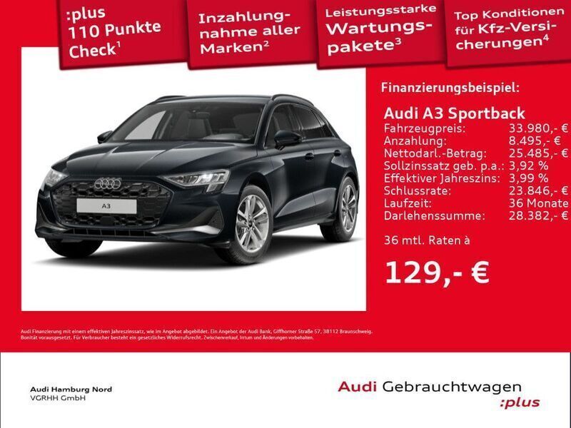 Othercolor Gebraucht 2024 Audi A3 Sportback Sport Limousine | 35.660 € (Fairer Preis) - Bild 1/3