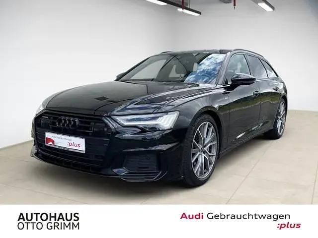 Schwarz (mythosschwarz metallic) Gebraucht 2022 Audi A6 Sport Kombi | 45.927 € (Fairer Preis) - Bild 1/4