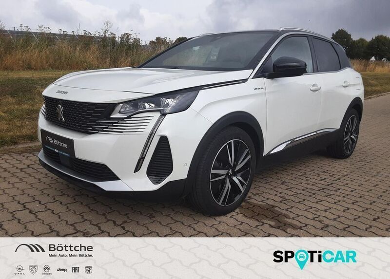 Lack weiss perlglänzend/metall Gebraucht 2021 Peugeot 3008 GT SUV | 26.740 € - Bild 1/4