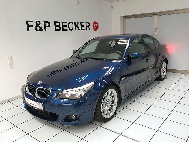 Tiefseeblau Gebraucht 2007 BMW 525 M Sport Limousine | 18.490 € - Bild 1/4