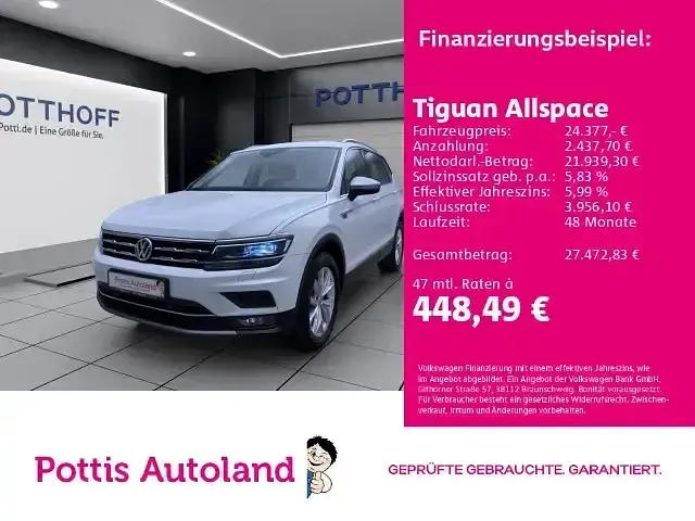 Gebraucht VW Tiguan Allspace Highline 150 PS (110 kW) 2021 SUV
