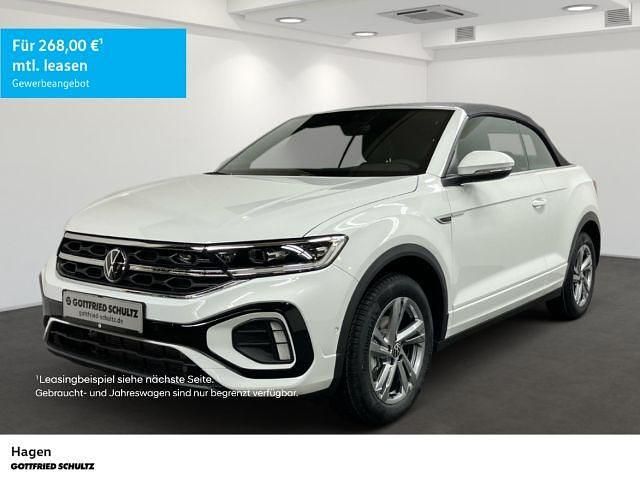 Pure white Neu 2025 VW T-Roc Cabriolet R-line Cabrio | 38.480 € (Superpreis) - Bild 1/4