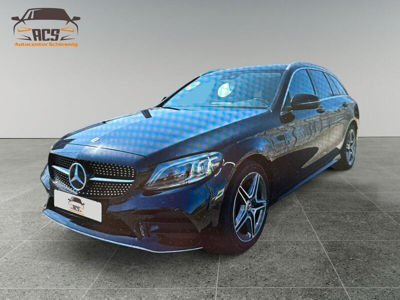 Schwarz Gebraucht 2020 Mercedes C220 AMG line Limousine | 22.780 € (Superpreis) - Bild 1/4
