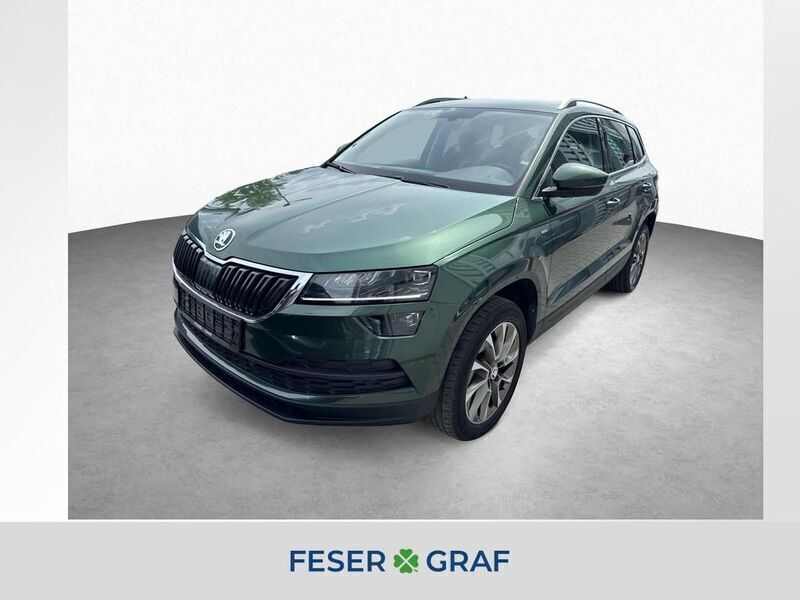 Grün Gebraucht 2021 Skoda Karoq Clever SUV | 20.980 € - Bild 1/4