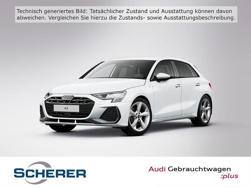 Gletscherweiß metallic (metallic) Gebraucht 2025 Audi A3 Ambiente Limousine | 35.790 € (Teuer) - Bild 1/4
