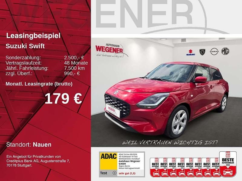Burning red pearl me Neu 2025 Suzuki Swift Comfort Kleinwagen | 20.900 € - Bild 1/4